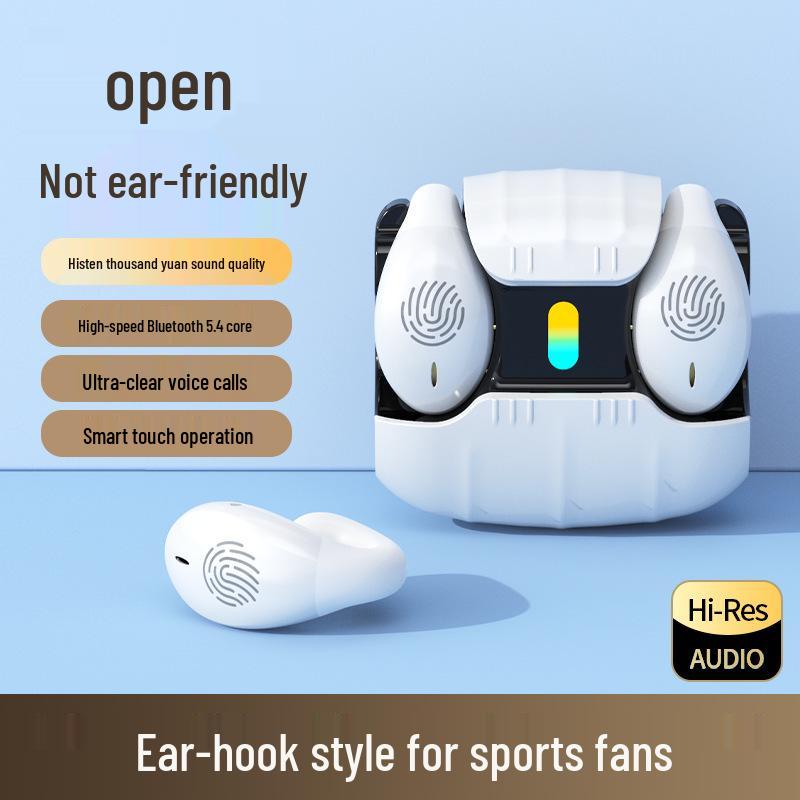 AS-01 Wireless Bluetooth Sport Ear Clip Headphones - Long Battery Life