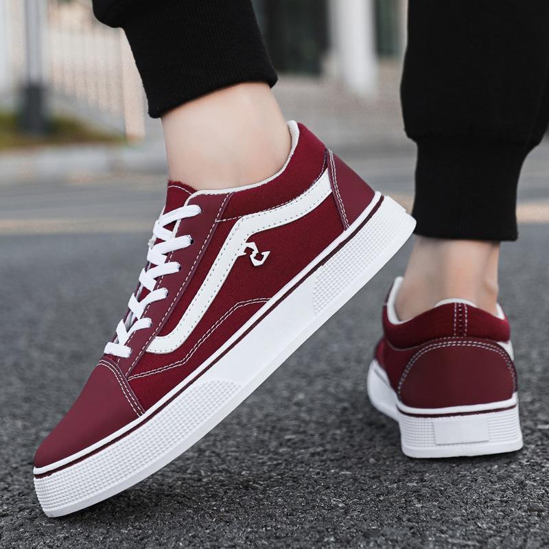 New men's shoes classic casual canvas shoes low top black fashion skateboard shoes board shoes couple cloth shoes