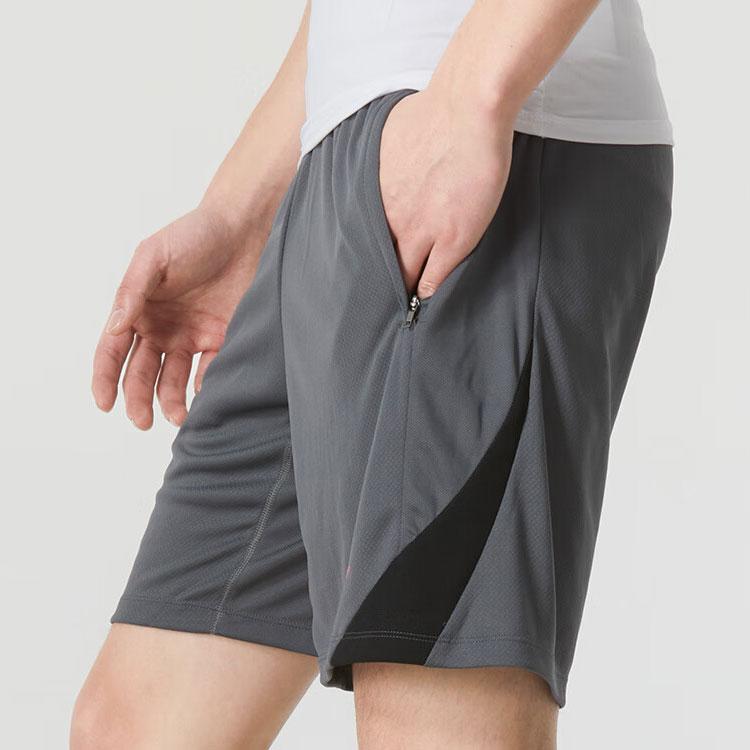 Nike Logo Patchwork Fitness Training Comfortable Breathable Casual Shorts Men Bottoms Charcoal FN2402-069