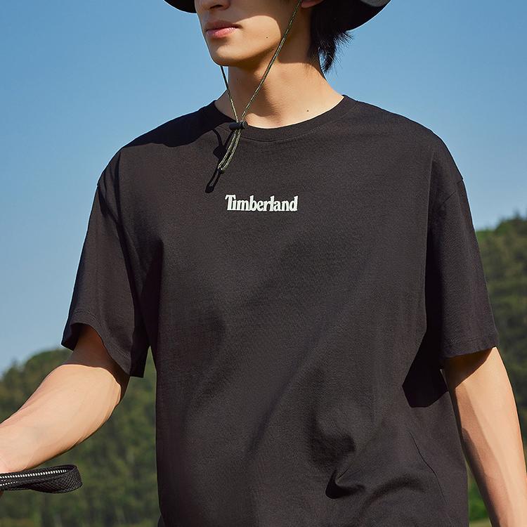Timberland Cartoon Print Short Sleeve T-Shirt Men Tops Black A6CJP-001