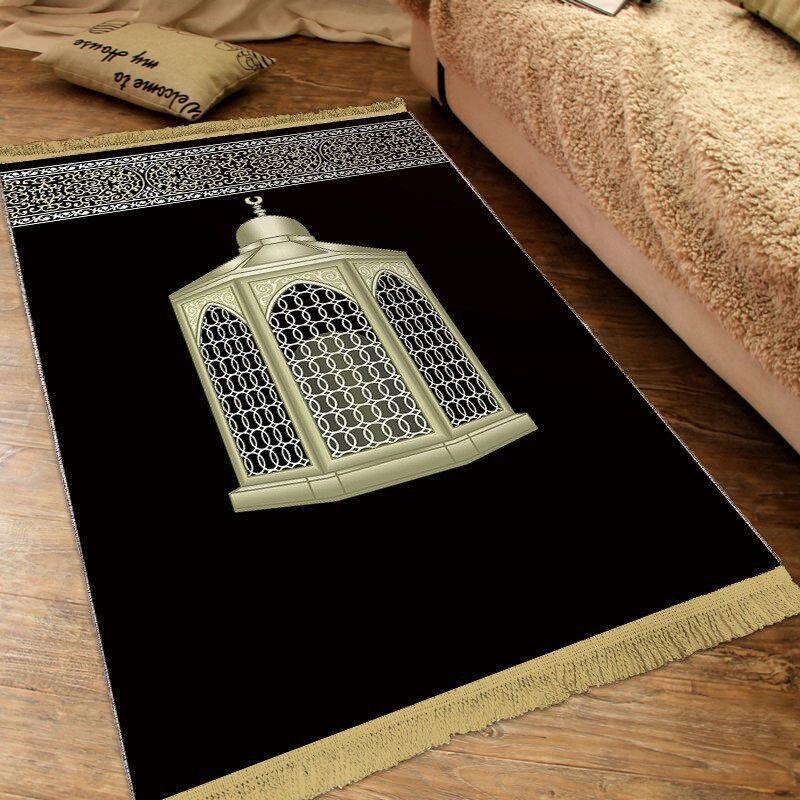 Muslim Prayer Home Rugs Floor Mats Long Strip Balcony Carpet for Living Room Doormat Plush Non-slip Floor Mat Bedroom Carpet