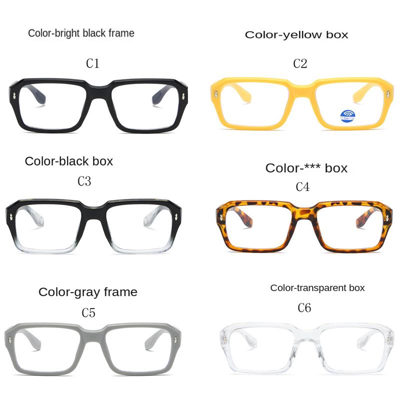 Luxury Anti Blue Light Glasses Square Eyewear for Women Men Computer Blue Light Blocking Travel Eyeglasses