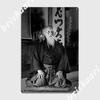 Aikido O Sensei Ueshiba Metalowe Znaki Dekoracja Malowanie Druk Design Klubu Blaszany Znak Plakat