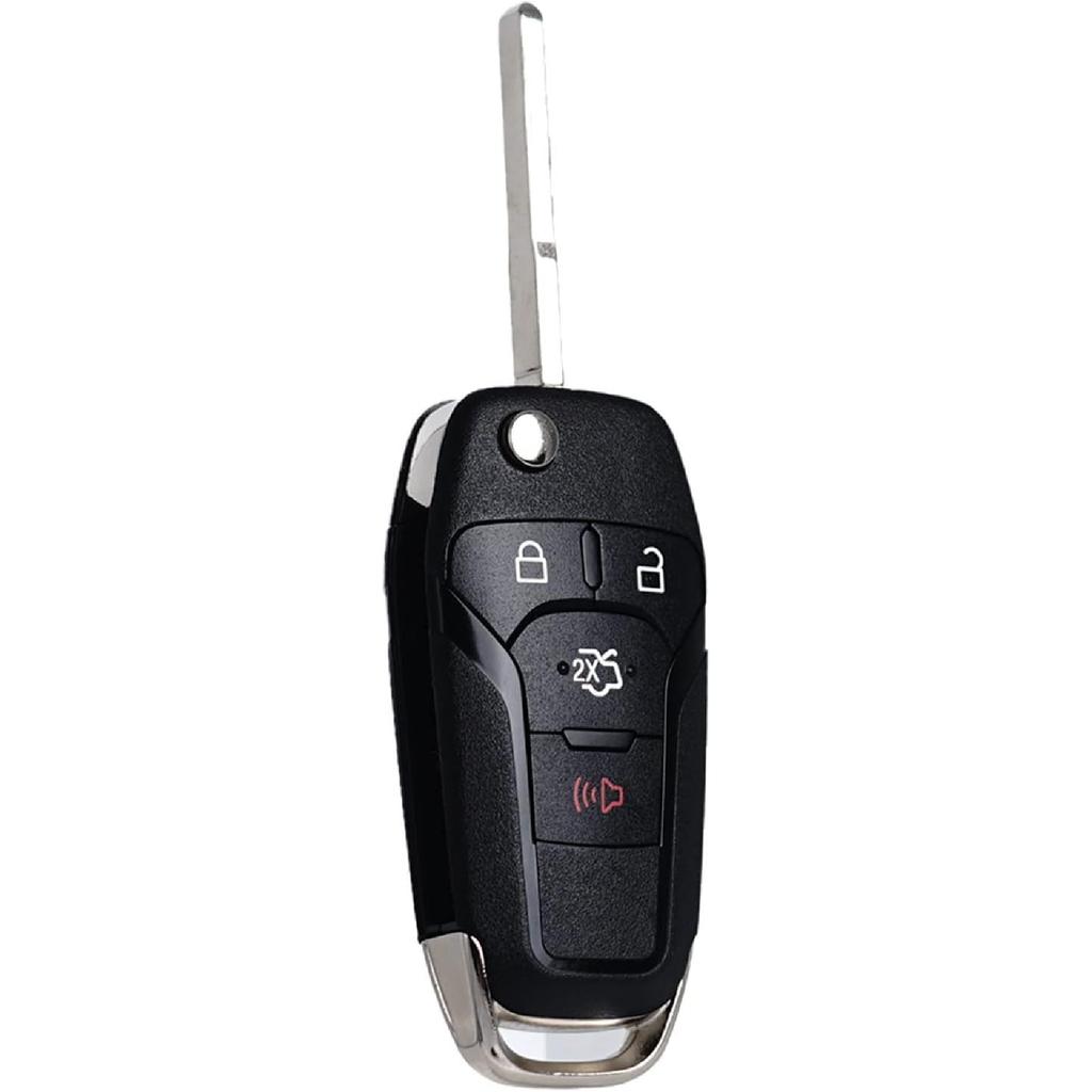 Flip Key Fob Replacement Fits for Ford Fusion 2013 2014 2015 2016 Keyless Entry Remote Control N5F-A08TAA 164-R7986 5924003 315Mhz 4 Button BTN