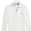 Polo Ralph Lauren Solid Color Small Pony Logo Stand Collar Half Zip Long Sleeve Kids Tops White 323953023-003