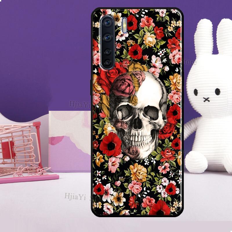 Horror Skull Gothic Phone Case For OPPO A5 A9 A31 A53 S 2020 A94 A74 A54 A72 A52 A83 A91 A93 A15 Reno 5 Lite