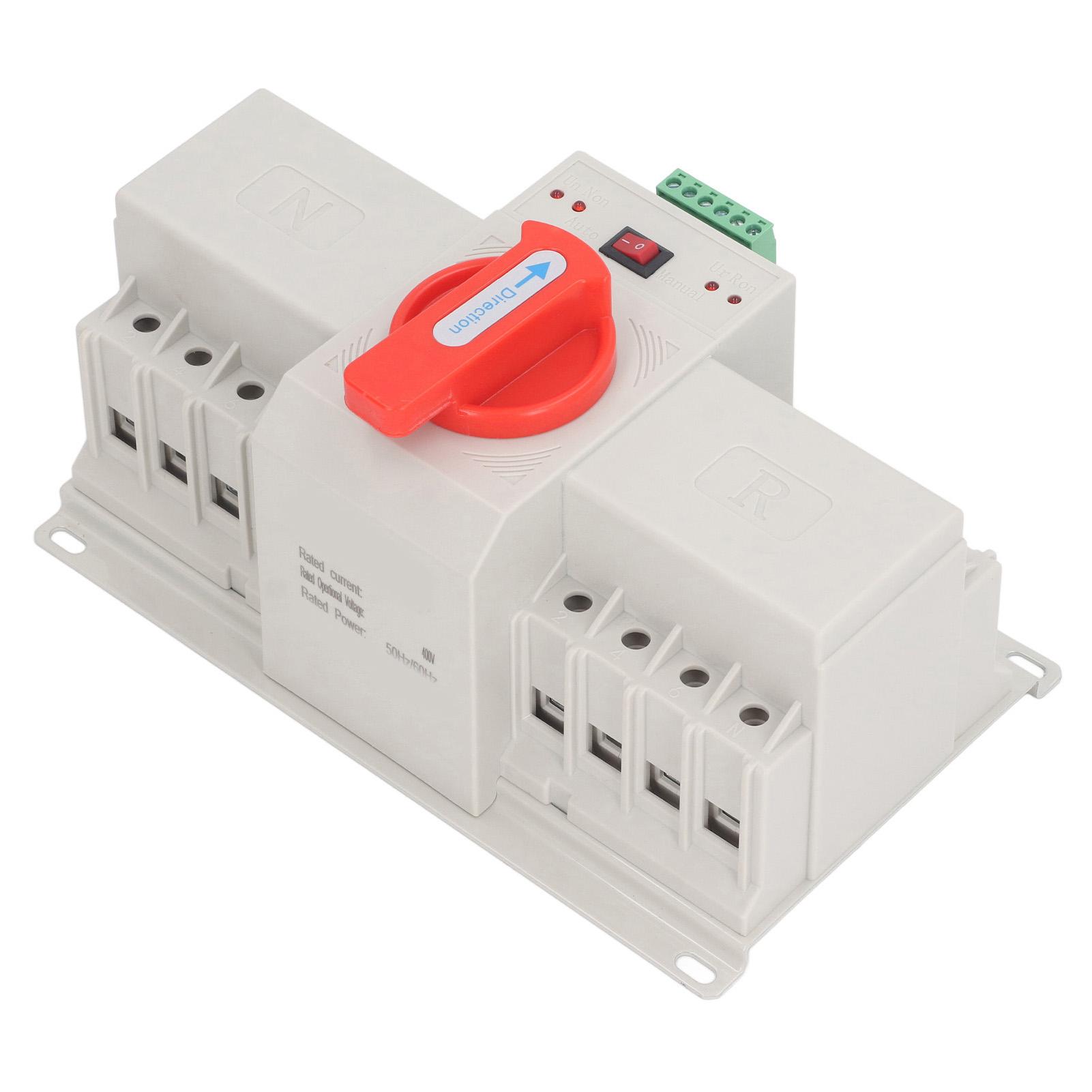 

Dual Power Automatic Transfer Switch 400V 4P ATS CB Type Mini Changeover for Household PV 63A