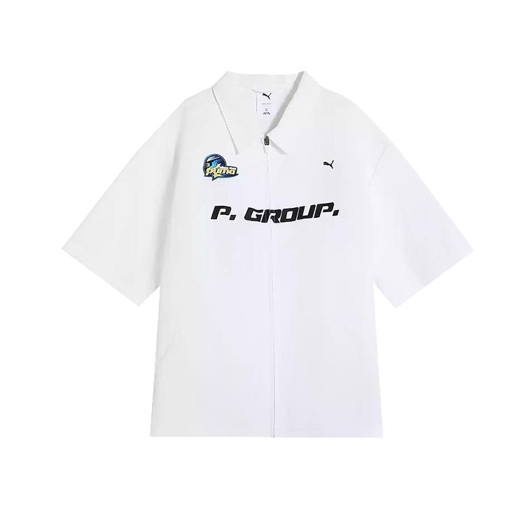 

Puma Logo Loose Fit Short Sleeve Shirt Unisex shirts White 631337-02 M