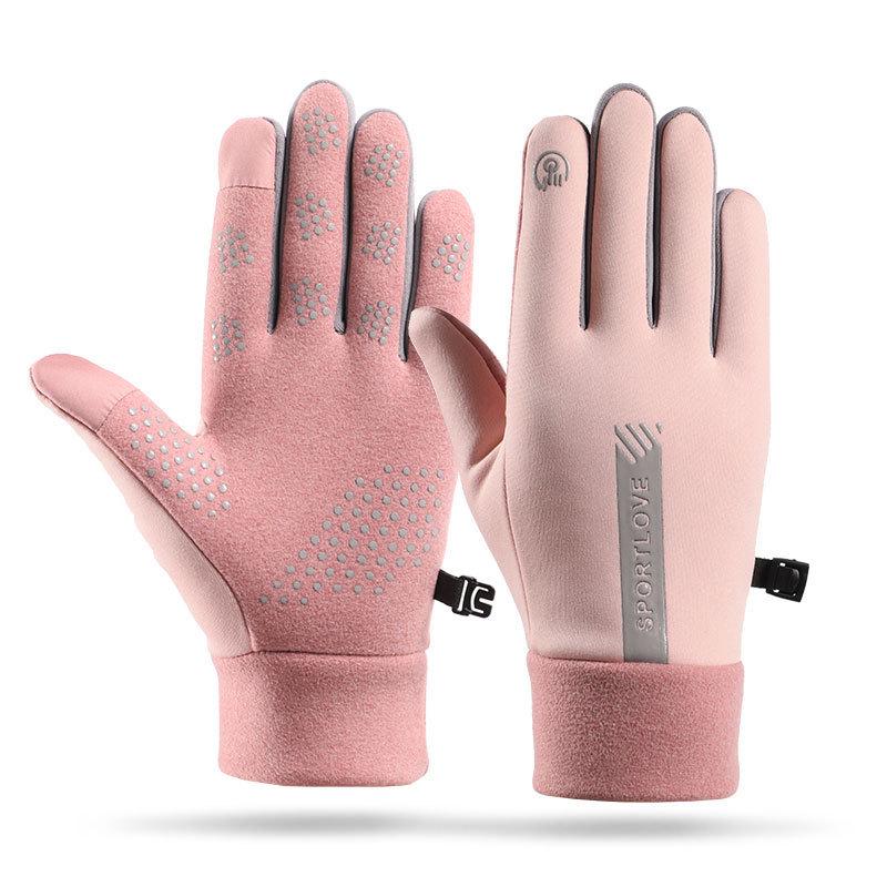 Unisex Plus Velvet Warm Gloves for Autumn/Winter: Non-slip, Touchscreen-Compatible for Cycling, Driving, or Skiing