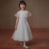 Hacikis Girls' Elsa Princess Sequin Dress with Shawl