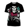 T-shirt Rock Band Misfits Estivi Teschio Stampato 3D Streetwear Uomo Donna Moda T-shirt a Maniche Corte T-shirt per Bambini Top Abbigliamento Uomo