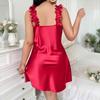 Women's Plus Size Lightweight Homewear Strapless Ice Silk Short Nightdress