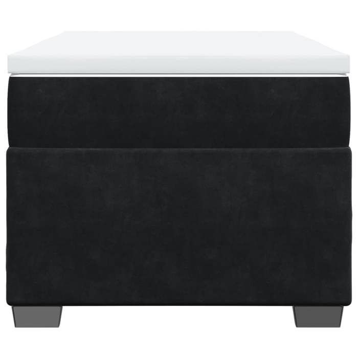 Maison Exclusive - Base de cama de listones con colchón Negro 100x200 cm Terciopelo