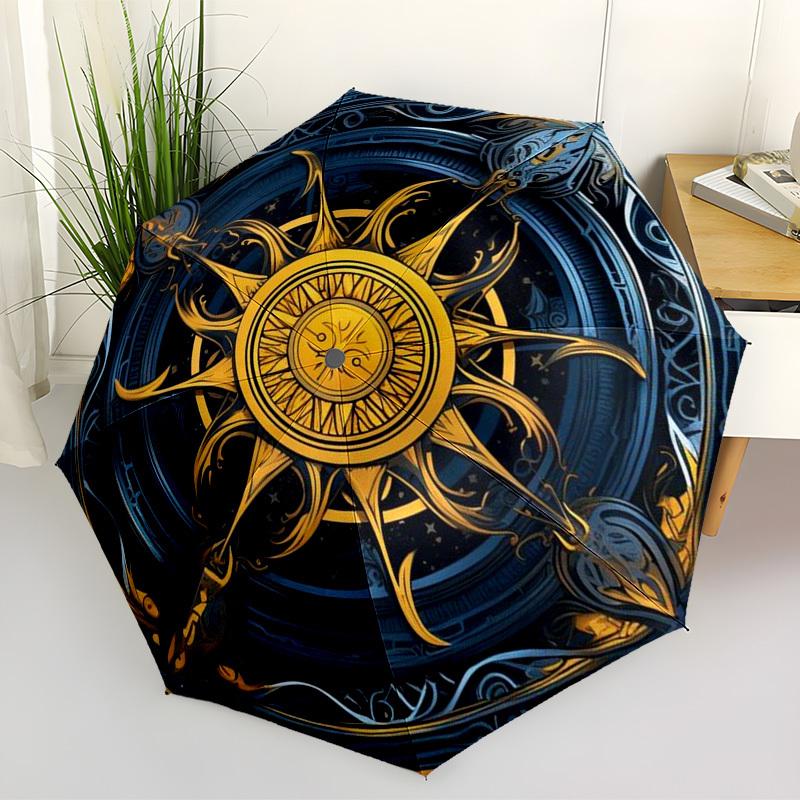 

1pc Celestial Compass Automatic Open/Close Umbrella, Folding Compact Umbrella with Lightweight Design for Women/Men yy251028170