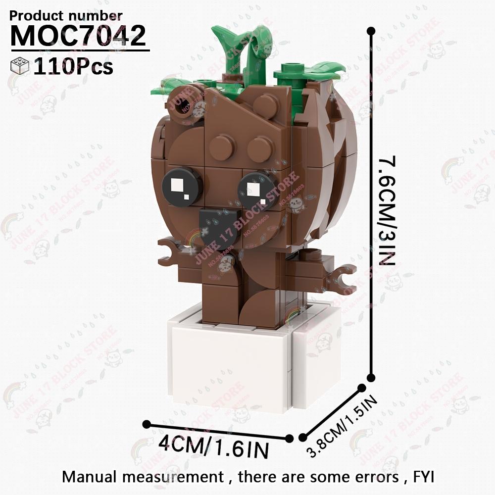 MOOXI Superhero Brickheadzed MOC Brick Movie Figure Doctor Doom Witch Kingpins Scale Model Compatible Building Block Toy Children Gift Present