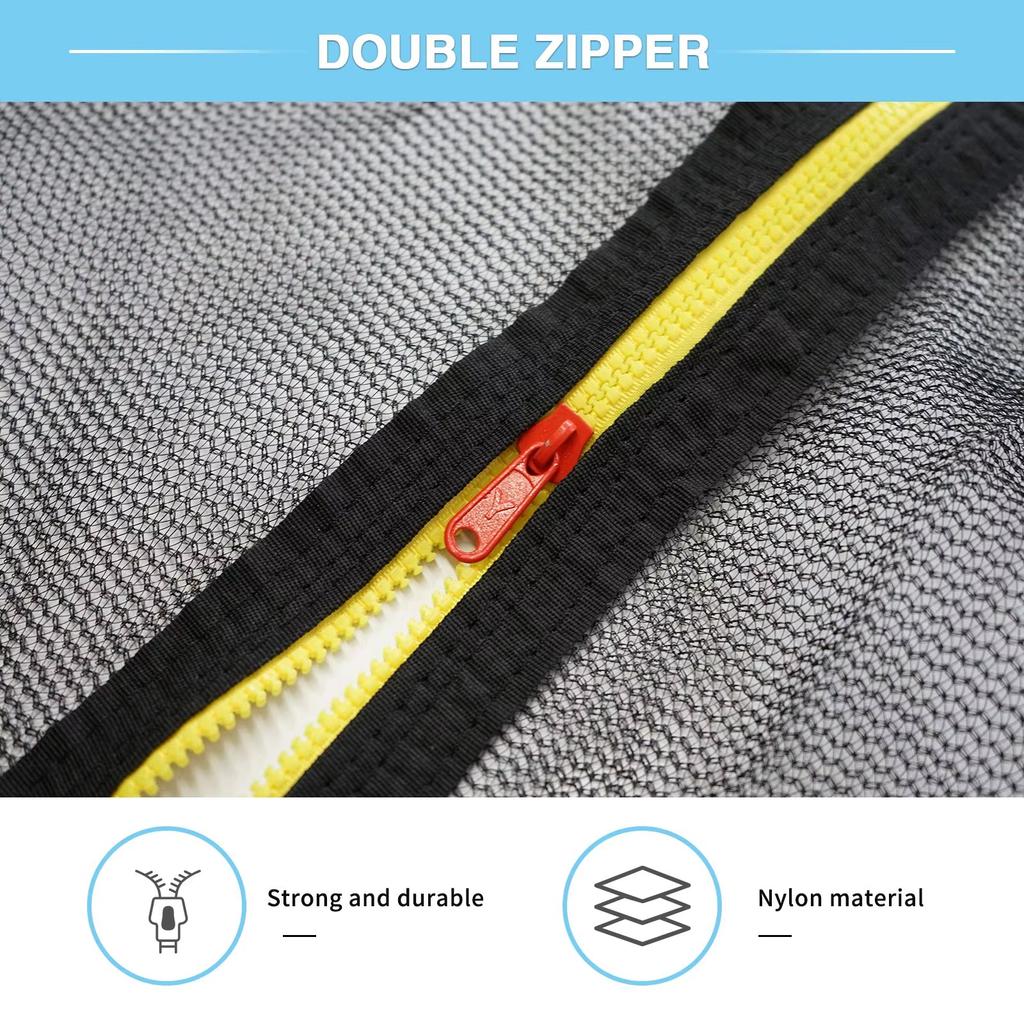 Fit 6/8/10Feet 6/8 Poles Trampoline Protective Net Nylon Trampoline for Kids Children Jumping Pad Safety Net Protection Guard