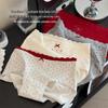 Japanese Cute Story Kids' Cotton Underwear for Girls, Antibacterial, Extended Crotch, Mid-Waist Briefs