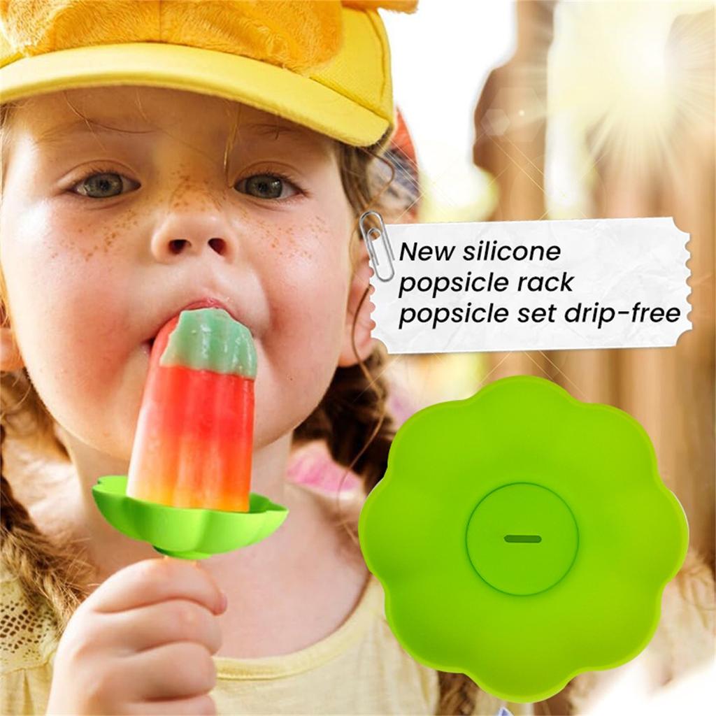 Petal Popsicle Holder Popsicle Holder No-Drip Reusable Children's Ice Cream Holder