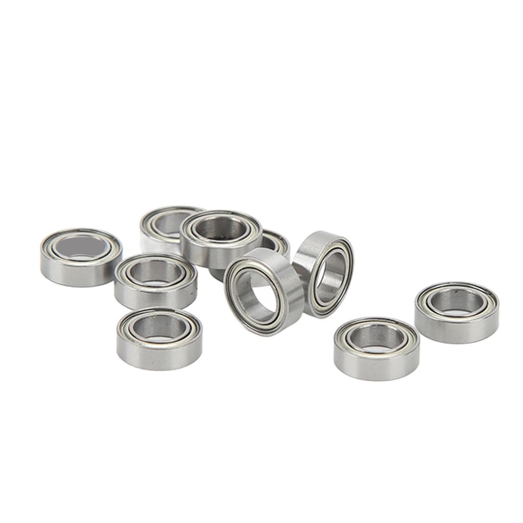 10PCS RC Ball Bearings Set Steel Silver RC Ball Bearing Corrosion Resistant RC Accessories For 110
