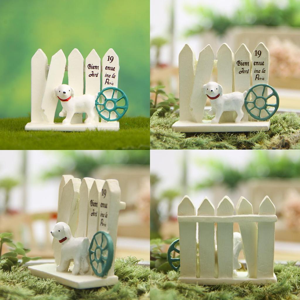 Garden Fence Dog Resin Figurine For Home Decor And Business Promotions Gift