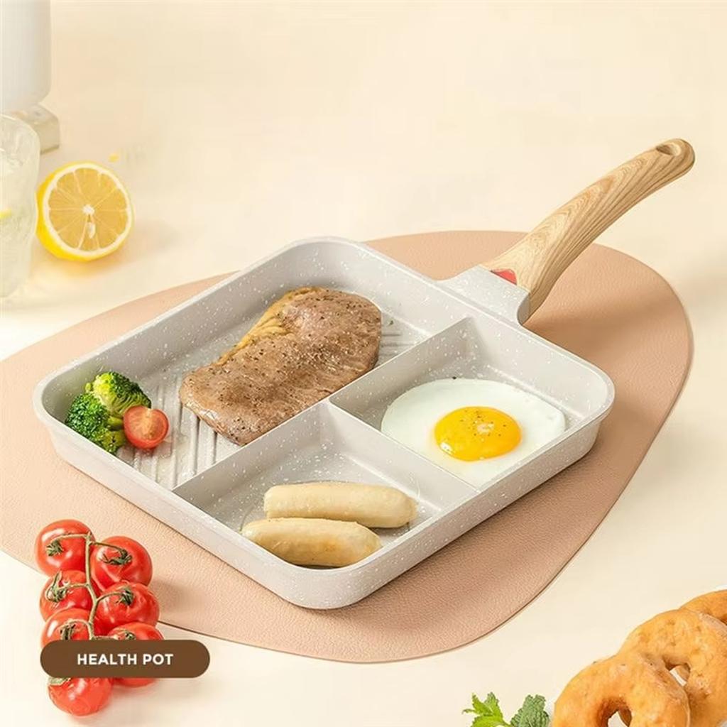 Maifan Stone Nonstick Frying Pan Breakfast Pan for Burger Egg Dumpling Home Skillet