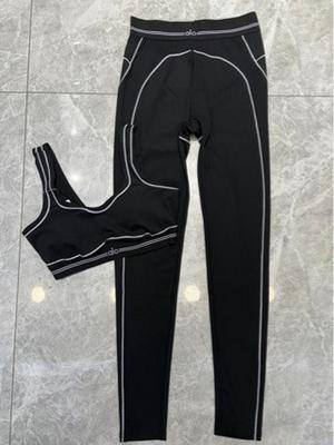 Conjunto de Chaleco Sujetador Color Melocotón y Pantalones de Yoga de Cintura Alta para Mujer - Ropa de Fitness que Levanta Glúteos, Ajustada, Secado Rápido