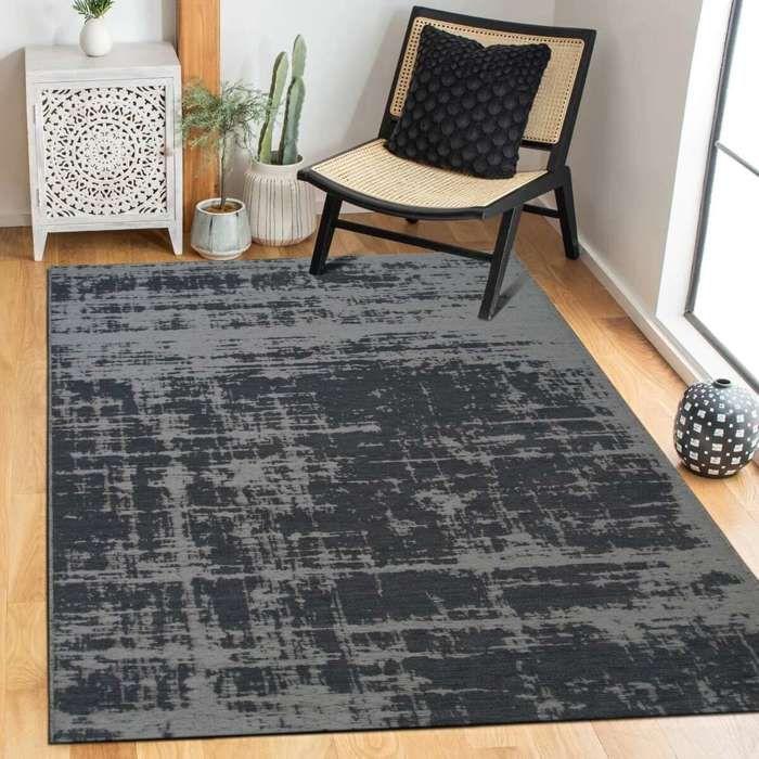 Modern Rug Abstract Brown Pattern 160x230