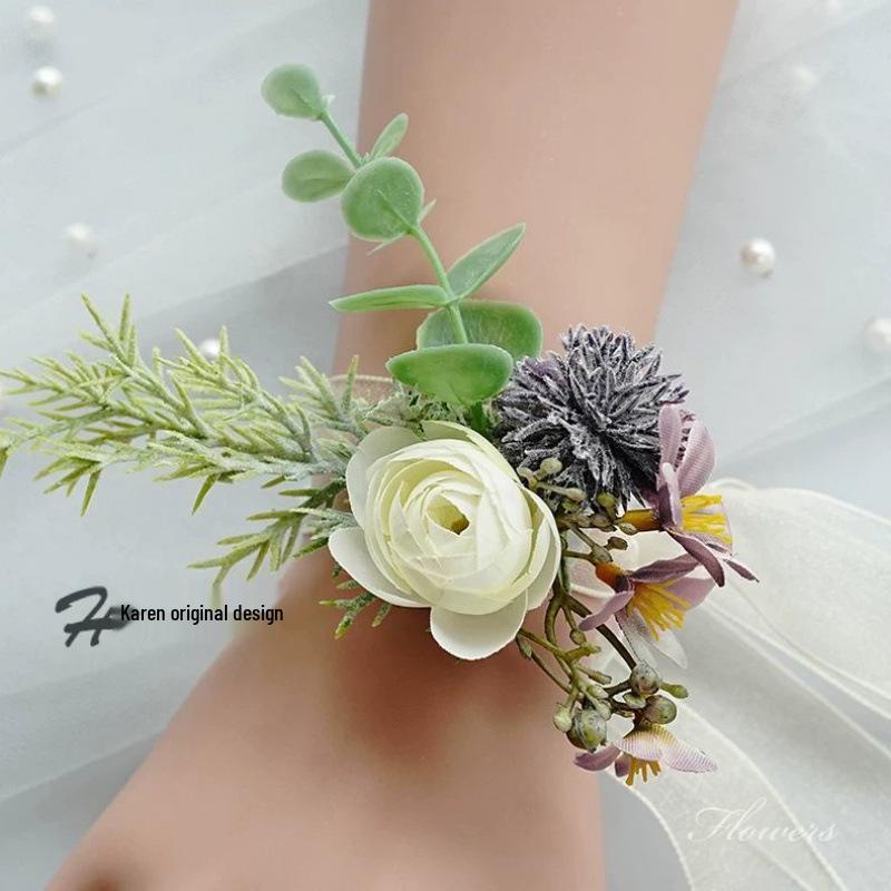Набор свадебных бутоньерок и корсажей на заказ для невесты, жениха, родителей, шаферов, подружек невесты