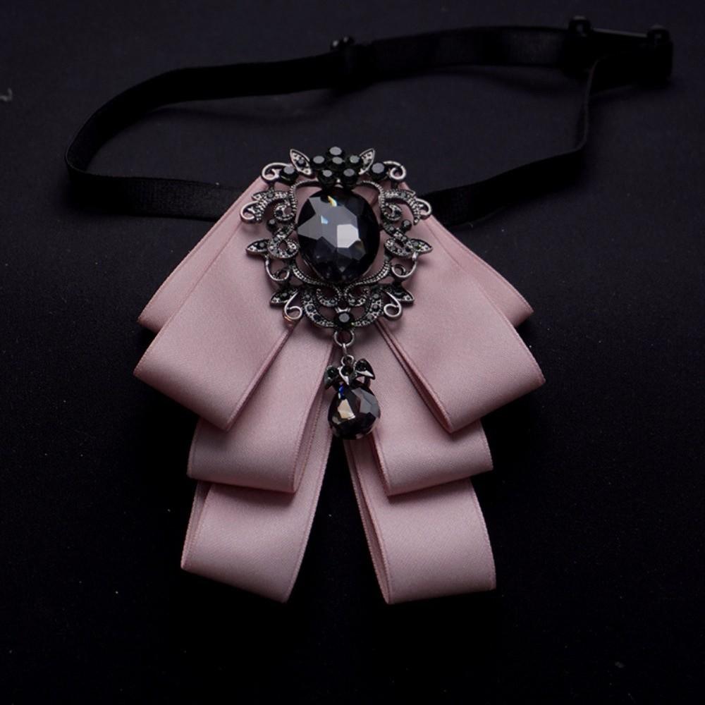 Broschenzubehör Polyester Krawatte Kristallstoff Krawatte Diamant Korsagenstift Damen Accessoires