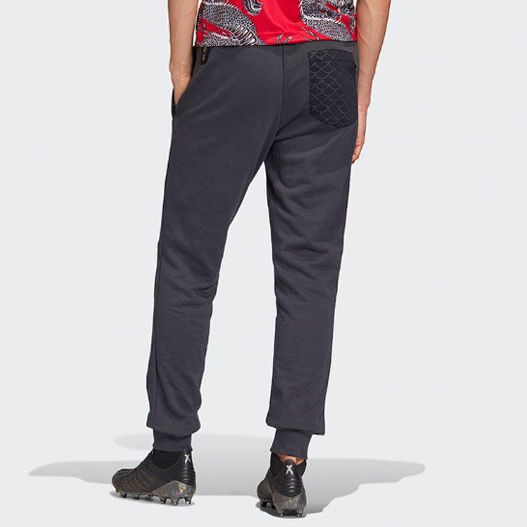 adidas Manchester United Sports Pants Men's Carbon Black Moderate FH8548