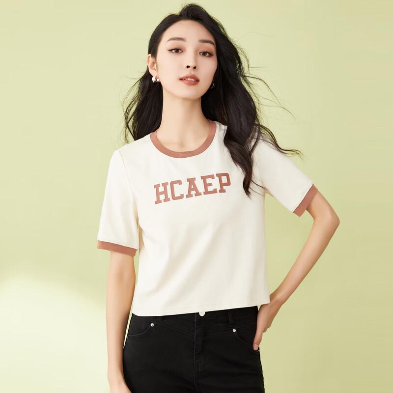 Women's Versatile Patchwork Print Short Sleeve T-Shirt