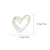Einfache Temperament Faux Perle Zirkon Broschen für Frauen Elegante Liebe Herz Pins Kleidung Zubehör Hochzeit Geschenke
