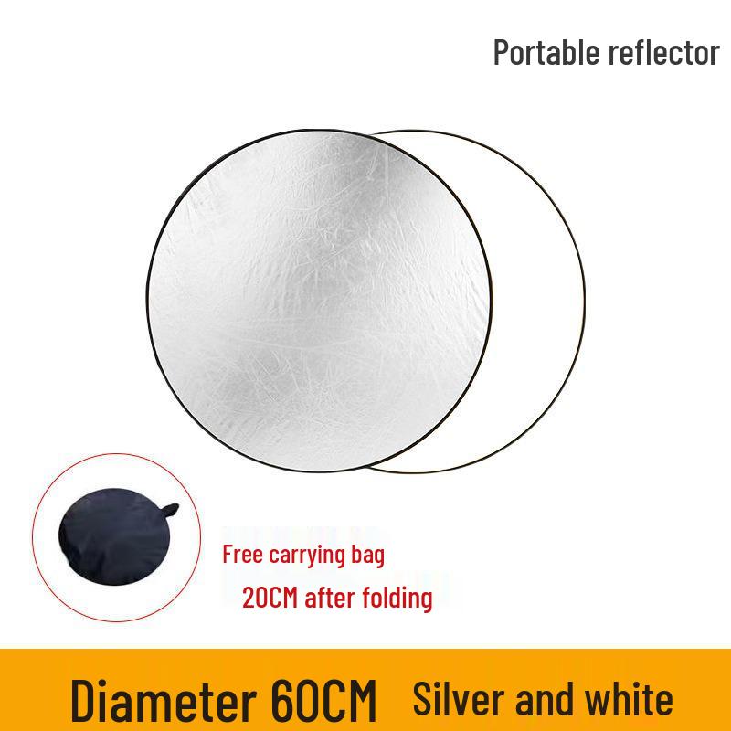 Foldable 5-in-1 Reflector & Photo Fill Light for Photography and Live Streaming