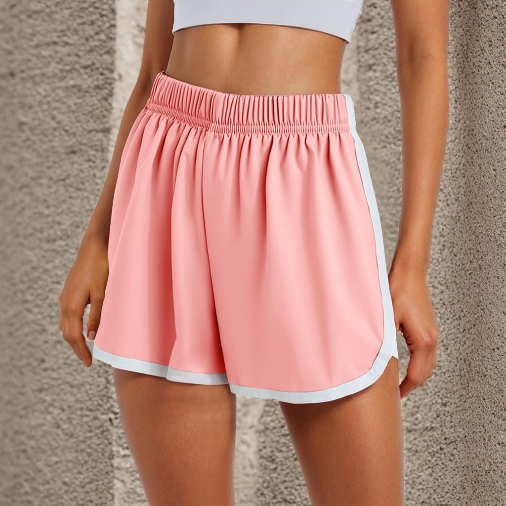 Women's Athletic Loose Fit Shorts Elastic Waist Casual Yoga Beach Shorts Lightweight Breathable Sportswear for Outdoor Activities