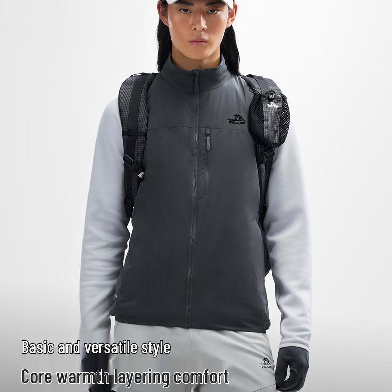 Pelliot Men's Outdoor Gold Label P-Cotton Padded Vest Jacket