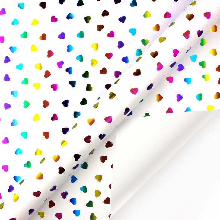 Valentine's Day Heart Series Gift Wrap, 43cm X 3m Roll, Large Size, Handmade Paper