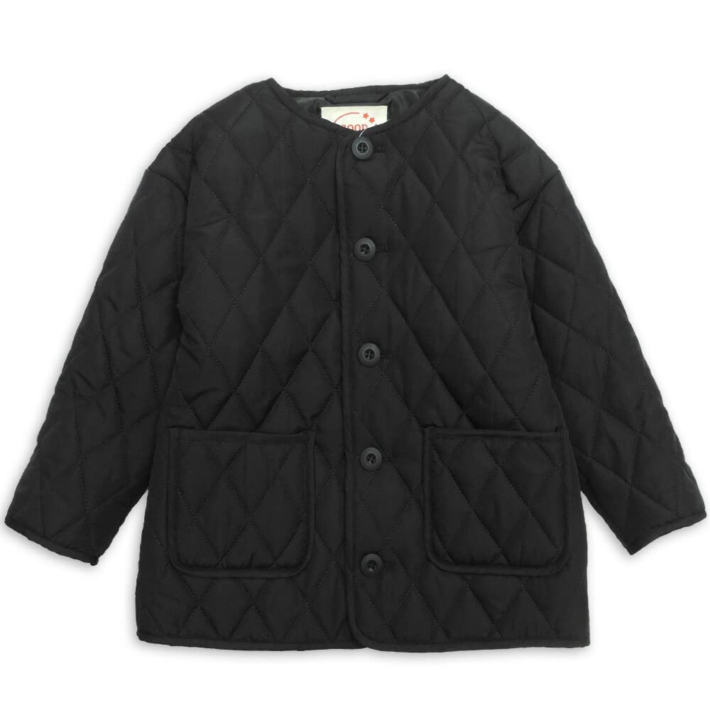 

Куртка стеганая Ashbury Drop для мальчиков и 140 см, без воротника, на плечах, детская верхняя одежда, подкладка, унисекс, для девочек, черная, (534420) чёрный