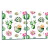 2x GLASS PROTECTIVE PLATE FOR STOVE 40x52 CACTUS