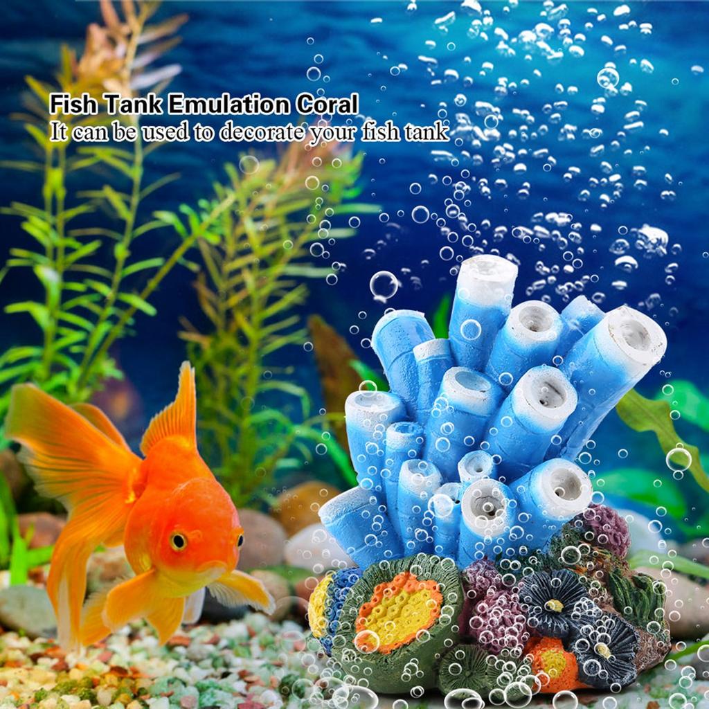 Fashionable Colorful Resin Emulation Coral Fish Tank Aquarium Decor