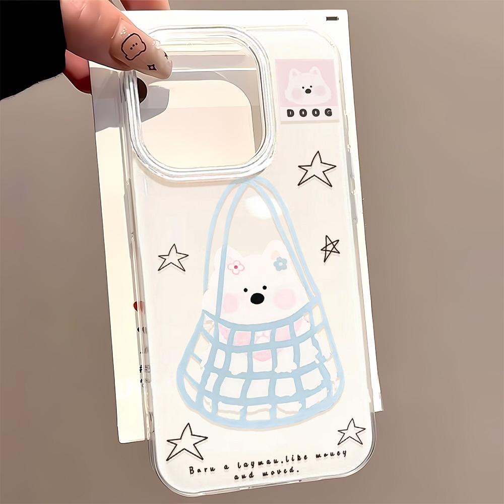 Painted Phone Case for iPhone 12 13 15 16 iPhone 16 12 13 14 15 Pro  14 15 16 Pro Max Coverage Shockproof Anti-Fingerprint Fresh Style Protective Case