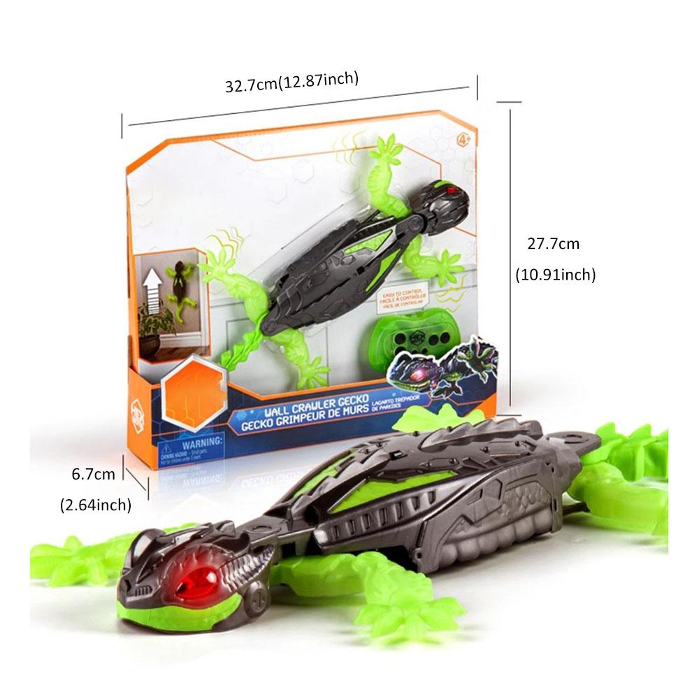Electric Intelligent Gecko Bionic Crawler: Wall-Climbing Mechanical Robot Toy Gift with Rechargeable Remote Control