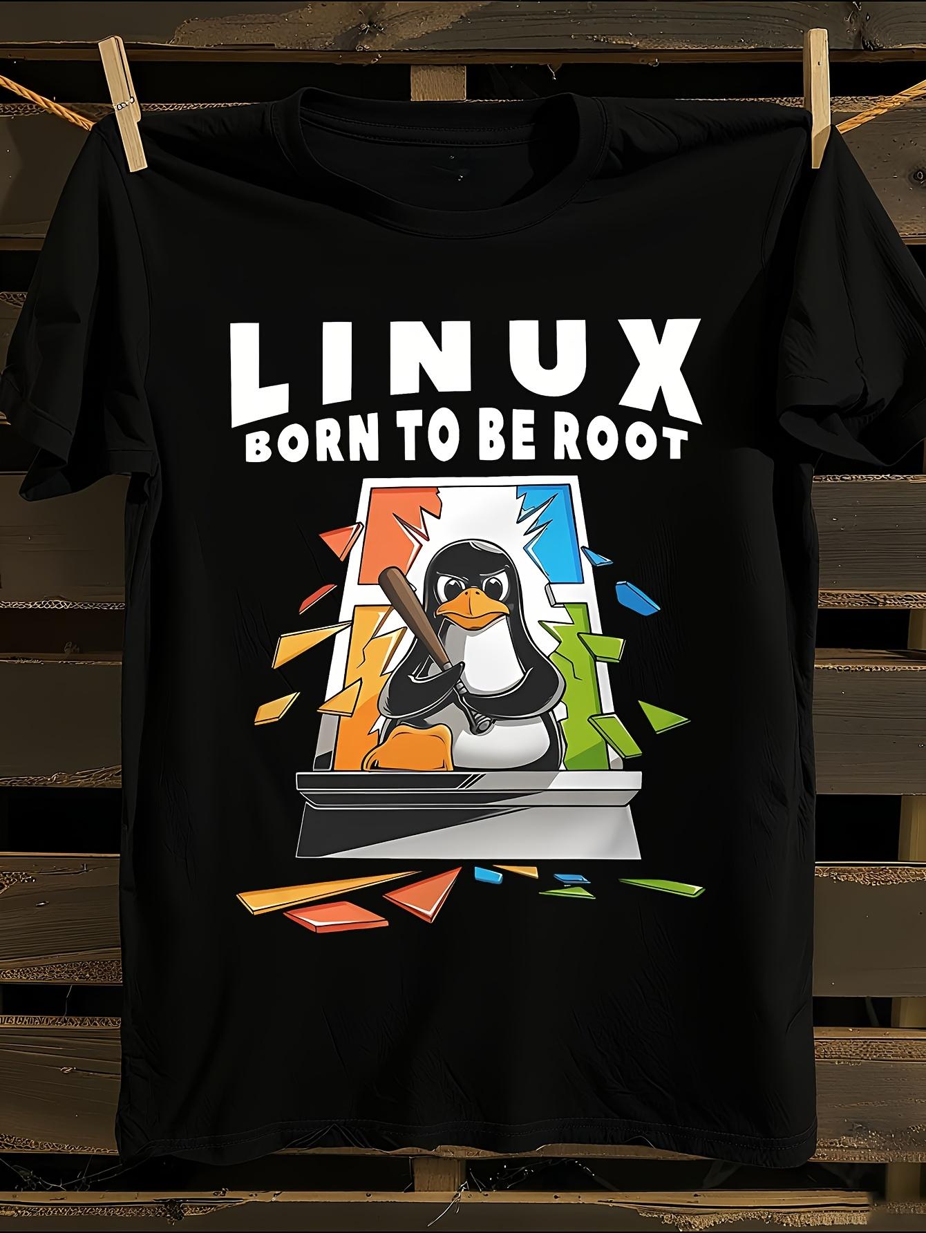 Linux Born to Be Root Graphic T-shirt XXXXL