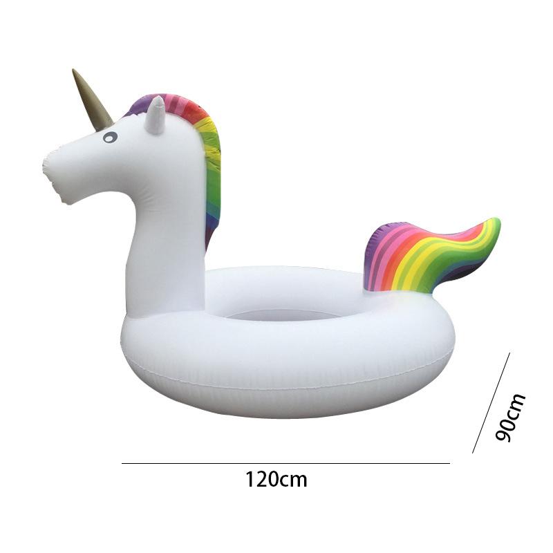 

And Childrens Adult Cartoon Unicorn Inflatable Swimming Circle Water Toy 90 cm