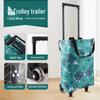 Compact Folding Travel Trolley Bag with Wheels - Ideal for Camping, Shopping, and Household Use