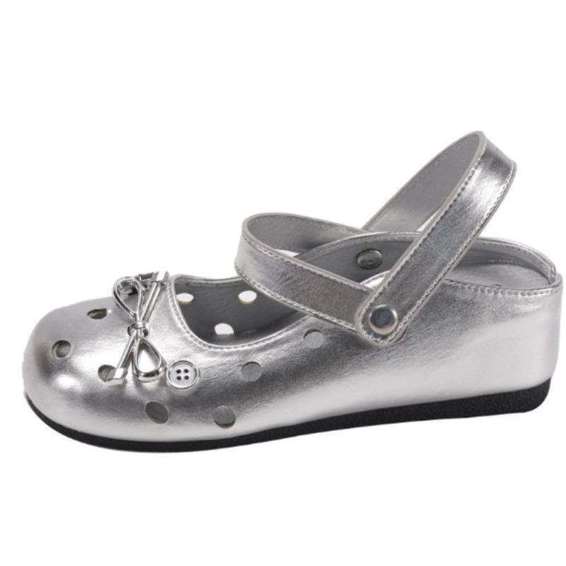 Fashion 2025New Summer Baotou Semi-drag Jane Women Wear Round-toe Non-slip Wear-resistant and Odor-resistant Slippers