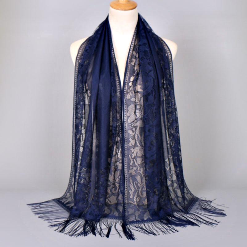 Elegant Lace Scarf for Women Tassel Trimmed Summer Sunscreen Shawl Lightweight Party Wedding Poncho Boho Chic Beach Cover Up