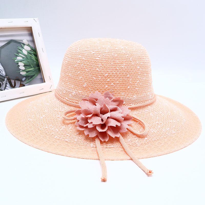 New Straw Hat Women's Outdoor Sunshade Sunscreen Hat Big Brim Trendy Vacation Beach Hat Breathable Cool Hat