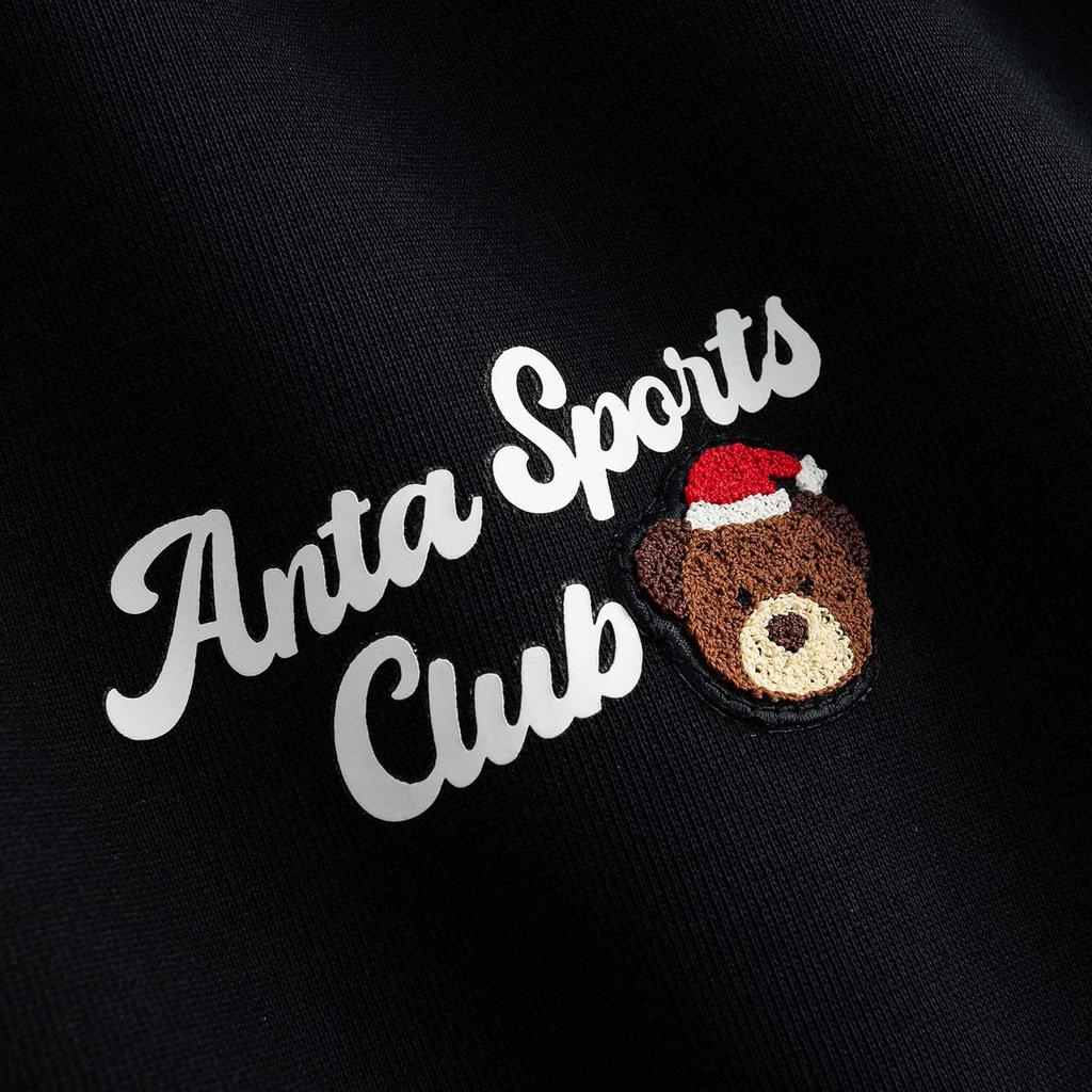 Anta Lifestyle Series Pullover Sweatshirt 2026 Spring Men Sweatshirt Basic-Black 952618702S-3