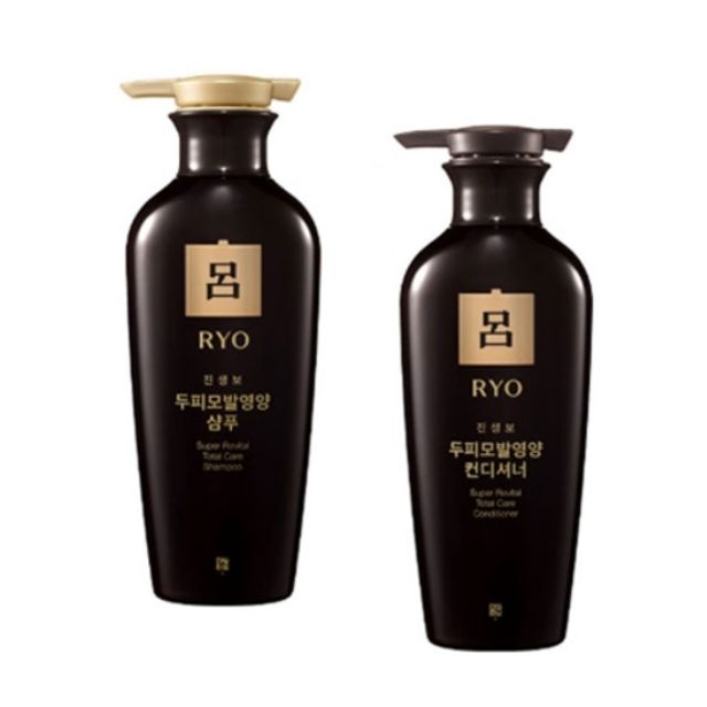 RYO ILWUEOYQ Jinsengbo Scalp and Hair Shine Scalp Soothing Shampoo and Conditioner Nutritional Shampoo 400ml