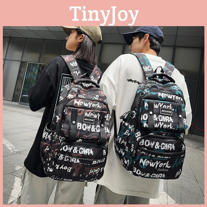 Trendy Graffiti Letter Style Neutral Large Capacity Student Backpack For Teens